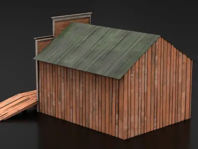 West Wild Home 02 Low-poly 3D model