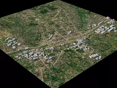Kananga - Democratic Republic of the Congo 3D model