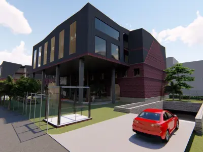 Fine Arts High School - Full Project 3D model