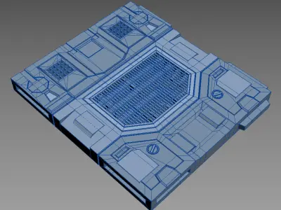 modular panel scifi A01 3dprint 3D print model