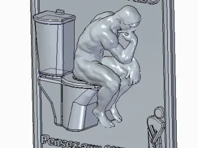 WC penchieur 3D print model