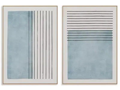 Abstract Painting Frame set 3D model 831