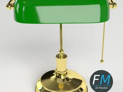 Banker lamp 3D model