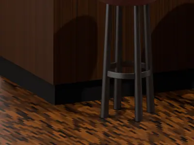 Set bar Stool  3D model