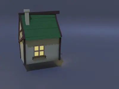 Styalised House 3D model