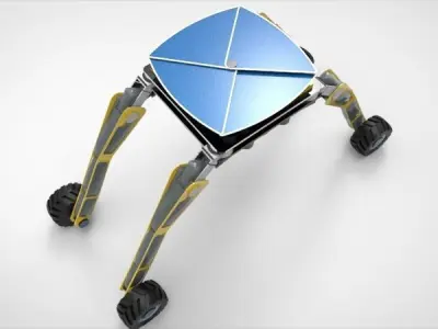 Spaceship Crane Robotic 3D model