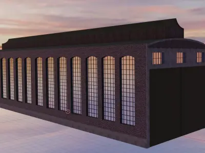 Warehouse victorian era 3D model