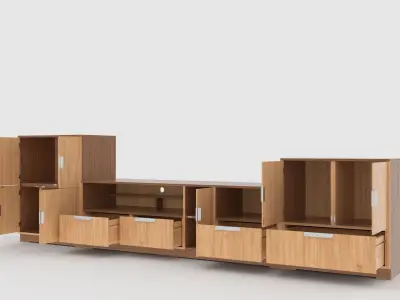 tv stand 73 3D model