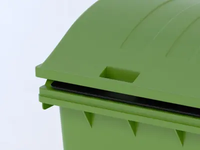 Wheeled-container 1100L 3D model