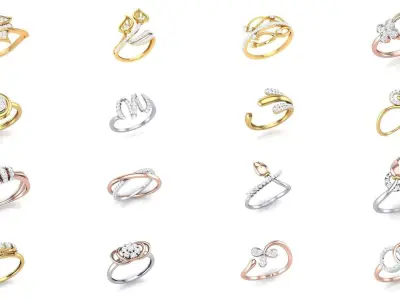 100 Delicate Ring  3D Model Pack