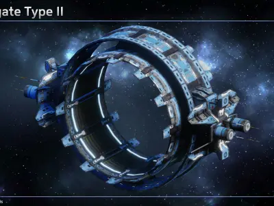 Spaceship Jumpgate Collection 3D Model Pack