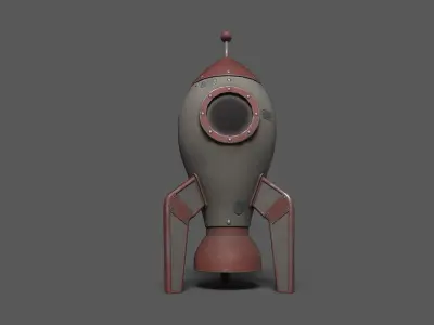 SpaceShips Low-poly 3D model