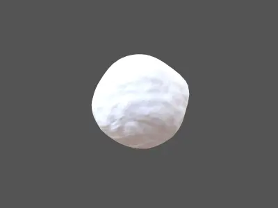 Snowball v1 002 Low-poly 3D model
