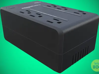 Amazon UPS - Uninterruptible Power Supply Low-poly 3D model