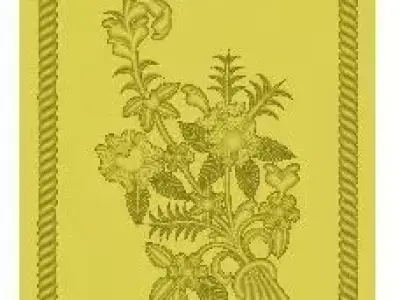 3D Door ornate frame with floral design 3D print model