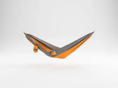 Camping Hammock 03 4K PBR Low-poly 3D model