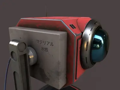 Droid V1 Low-poly 3D model