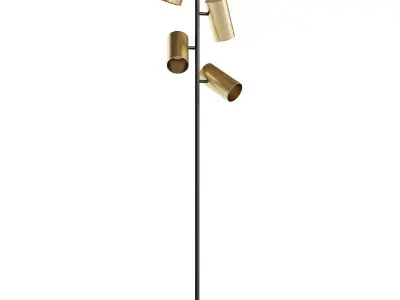  Dean Spotlight Floor Lamp Black 3D model