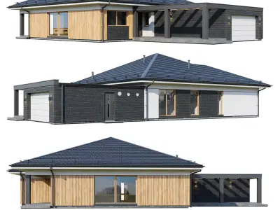 Modern house Allery 3D model