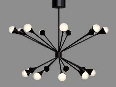 Circa Lody Chandeliers 18 and 20 lights 3D model