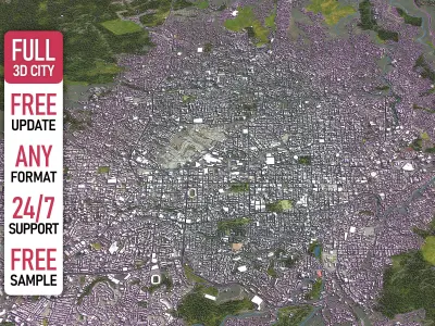 San Salvador - 3D City Model Low-poly 3D model