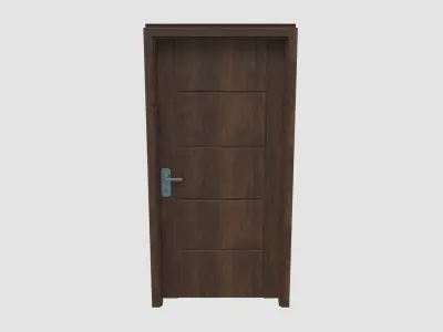 Door E4 Low-poly 3D model