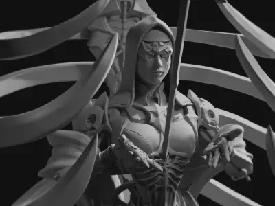 Cyber Nun 3D print model