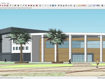 Sketchup Shopping Center 164 3D model