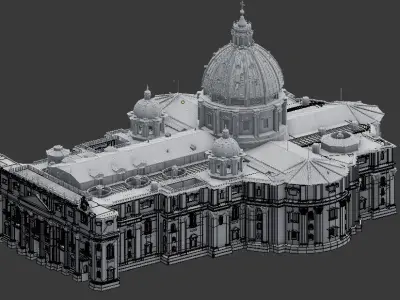 basilica church 3D model