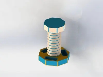 Desk Lamp Vase and Candle Holder Free 3D model