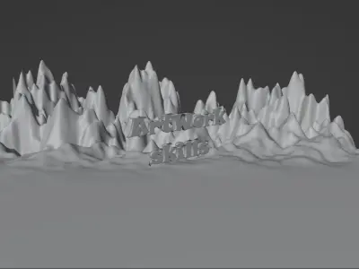 3D Text LOGO changeble title Texture