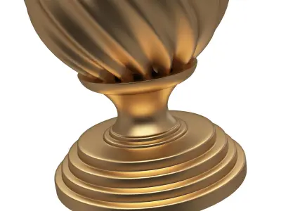 Door Knob 01 Low-poly 3D model