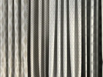 Curtain Set 49 3D model