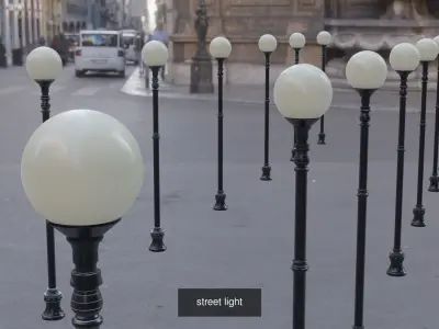 street lights 3D Model Pack