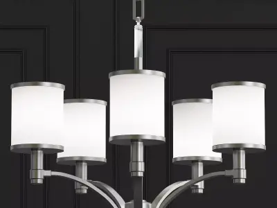 PROSPECT chandelier with four lamps 3D model