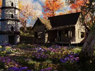 Tower Scene 3D model