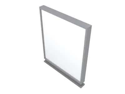 Advertising Display LCD Mockup v7 002 Low-poly 3D model