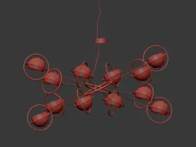 Cosmo stella chandelier 3D model
