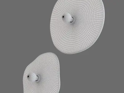 Flammulina Bra Wall Lamp 3D model