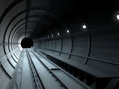 Tunnel subway 3D model