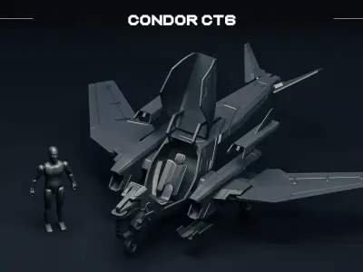 Condor aircraft scifi 3D print model purchase