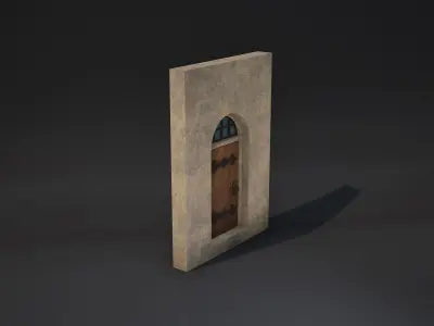Door Game - Ready  Low-poly 3D model