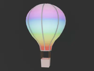 Indirect lighting for balloons 3D model