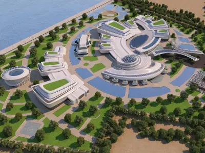 0068 - Culture Center - 2022 - 04 - 2Ds Plans - 3Ds Files 3D model