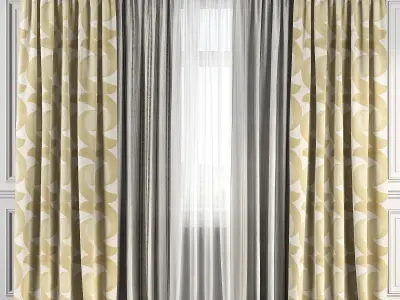 Curtain Set 125 3D model