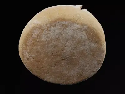 No Knead Bread Low-poly 3D model