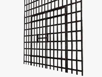 Medieval Door Low-poly 3D model