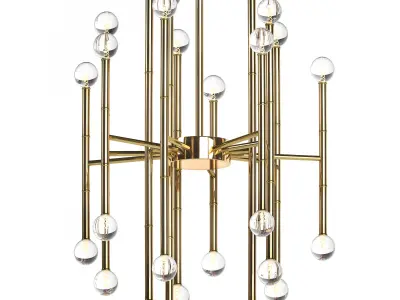 MEURICE RECTANGULAR CHANDELIER C 3D model