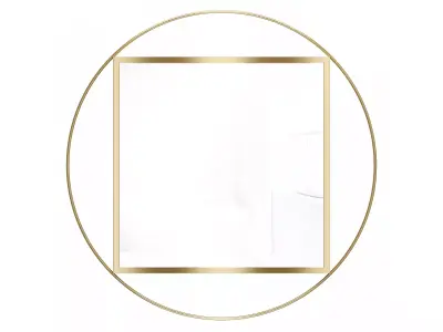 Mirror in a metal frame GZ-M1029 3D model