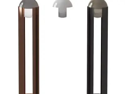 Softwing three outdoor lights 3D model